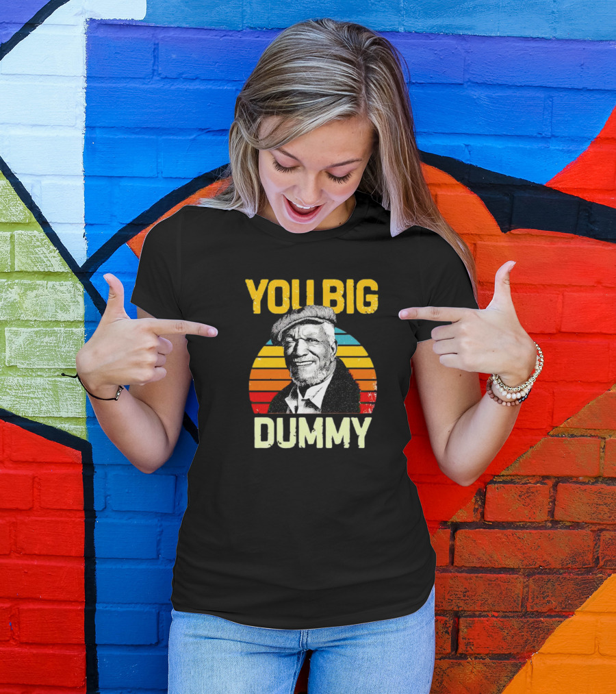 You Big Dummy Fred Sanford Vintage Retro Stripes T-Shirt
