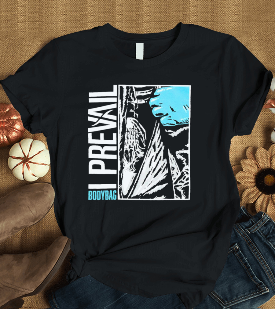 I Prevail Body Bag Skull And Gloved Hand T-Shirt