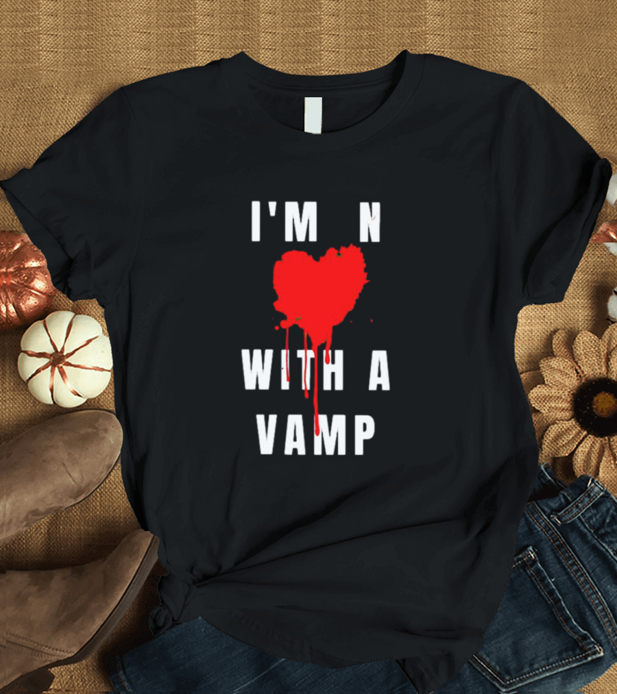 I'm In Love With A Vampire Blood Heart T-Shirt