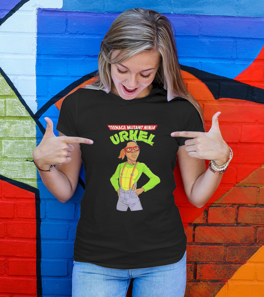 Teenage Mutant Ninja Urkel Cartoon Fusion T-Shirt