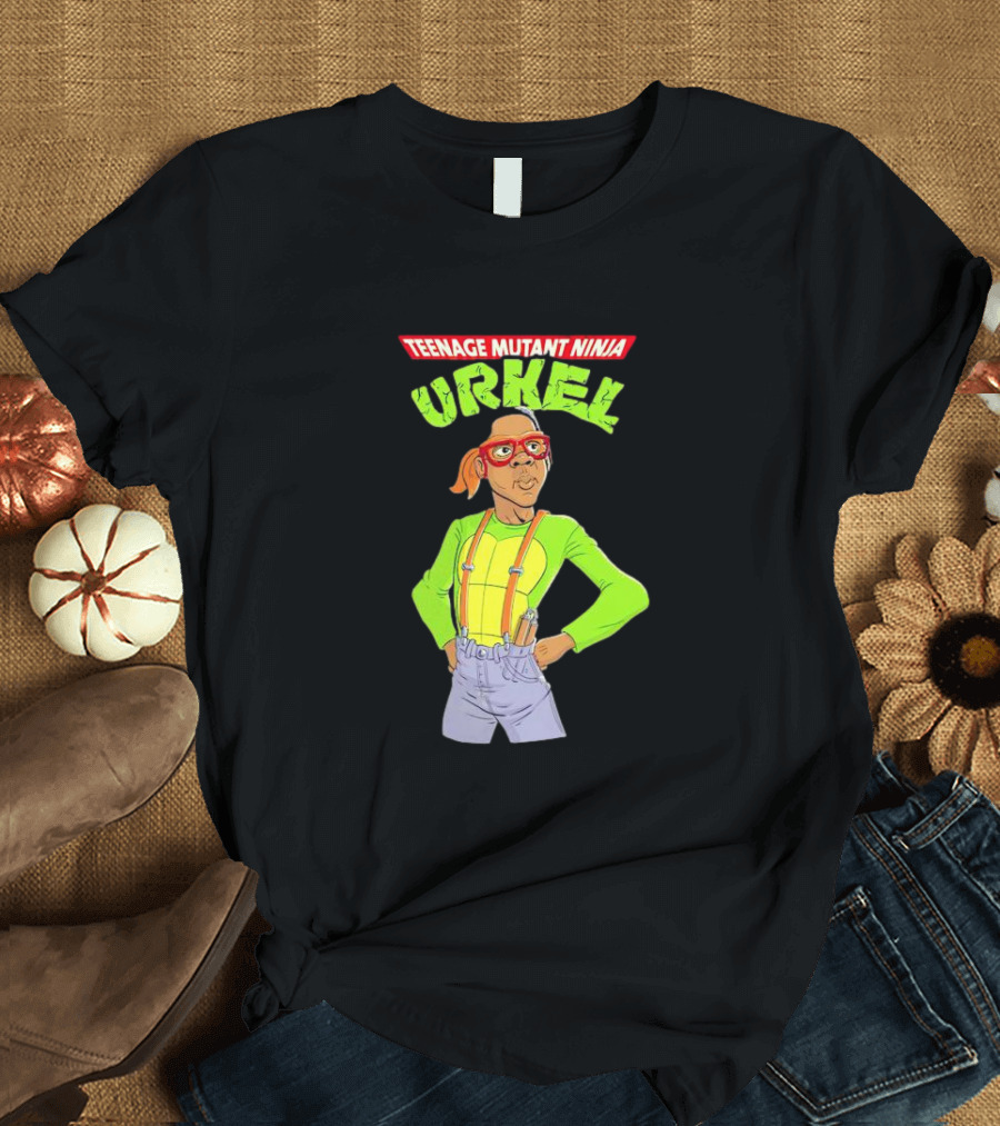 Teenage Mutant Ninja Urkel Cartoon Fusion T-Shirt