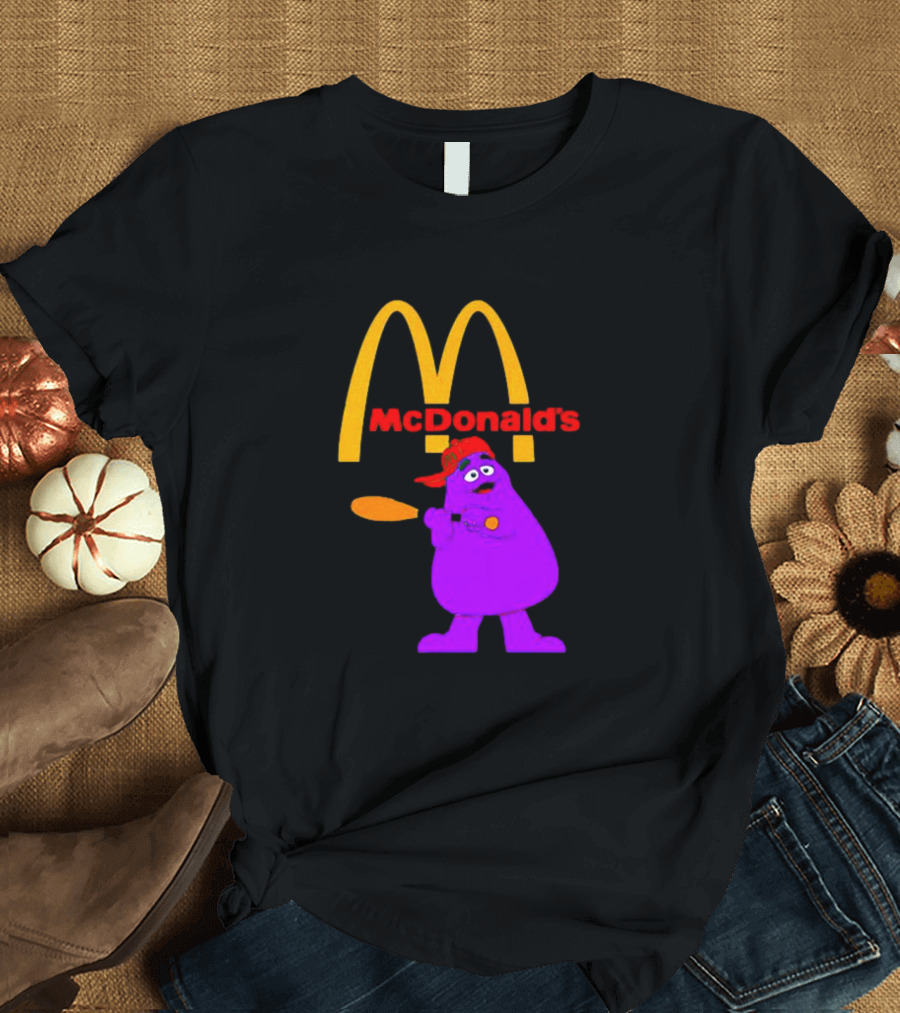 Grimace Baseball Bat McDonald's T-Shirt