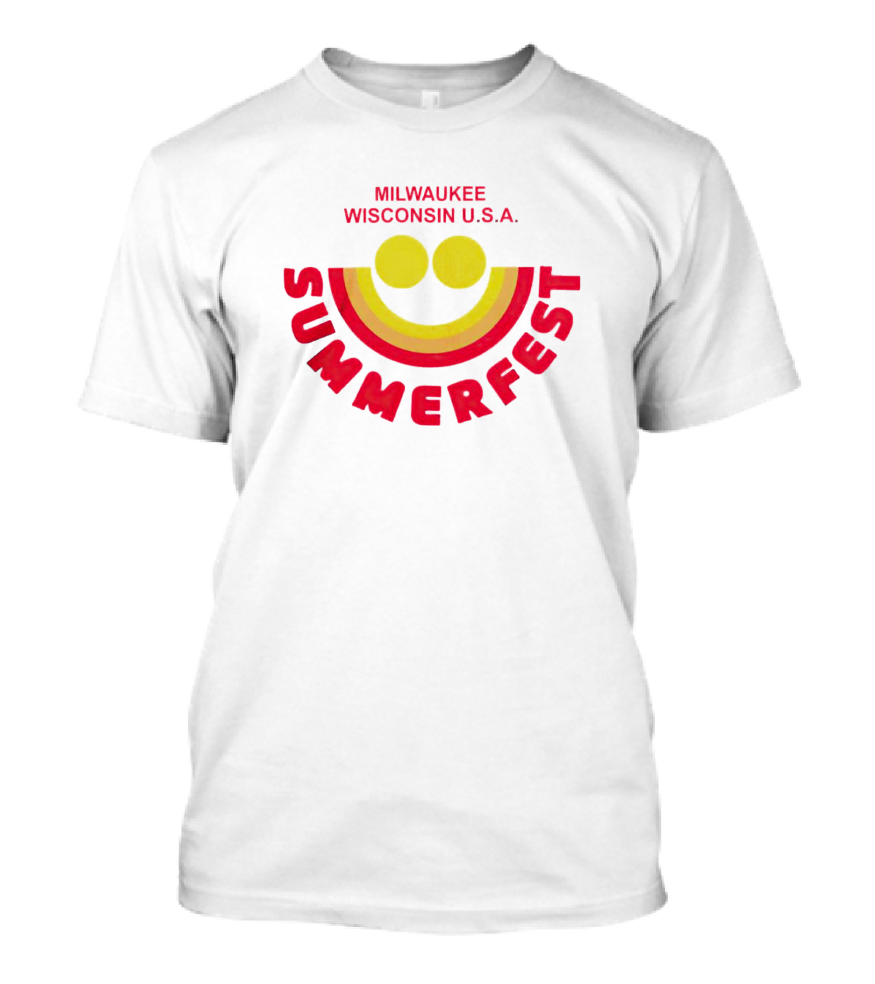 Milwaukee Wisconsin USA Summerfest Iconic Smile T-Shirt