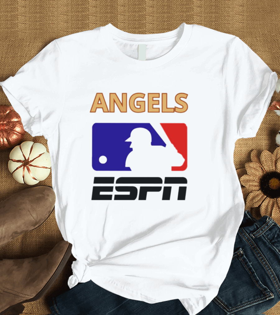 ANGELS ESPN MLB Logo Parody Baseball T-Shirt