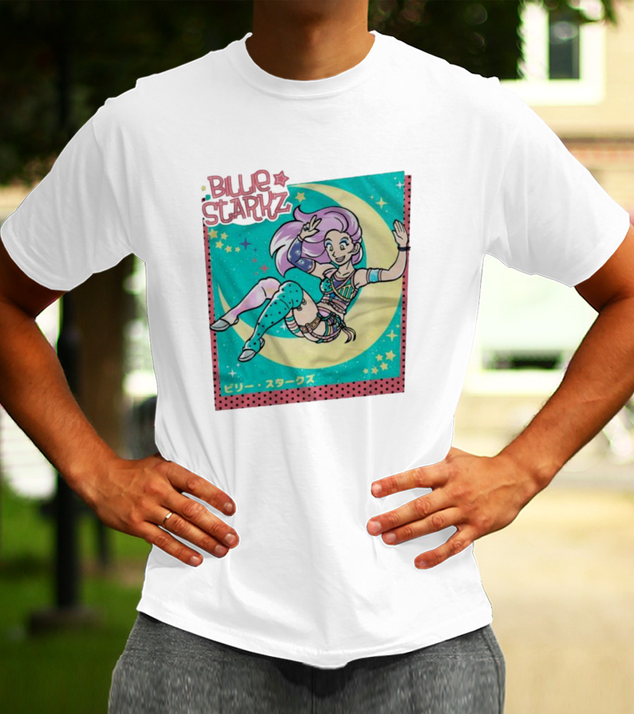 Billie Starkz Starz Anime Style Moon And Stars T-Shirt