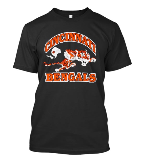 Cincinnati Bengals Vintage Logo 1968 1969 Tiger Football T-Shirt