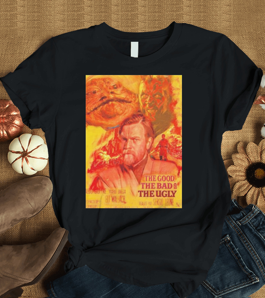 Obi Wan Kenobi Darth Maul Jabba The Good The Bad The Ugly Movie T-Shirt