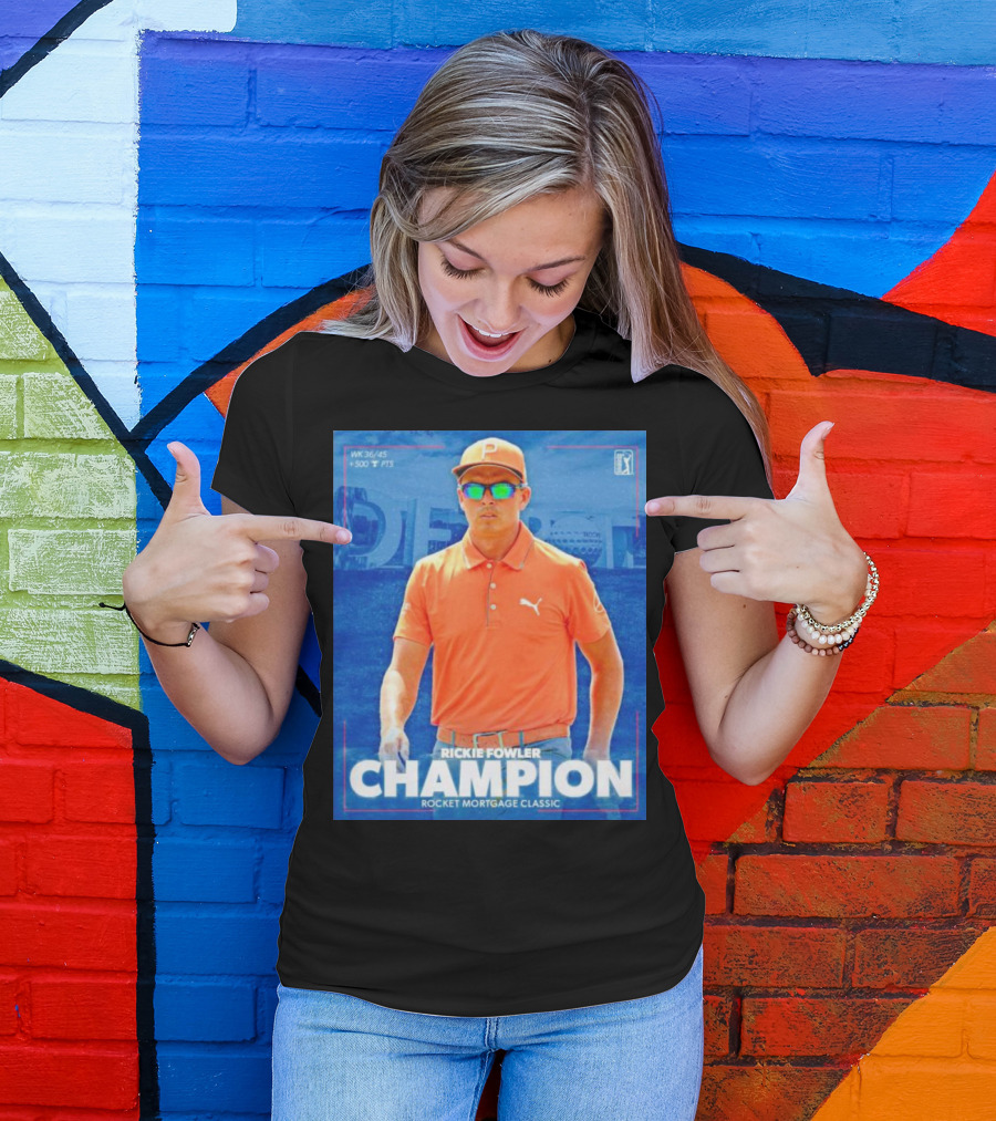 WK 36/45 Rickie Fowler Champion Rocket Mortgage Classic T-Shirt