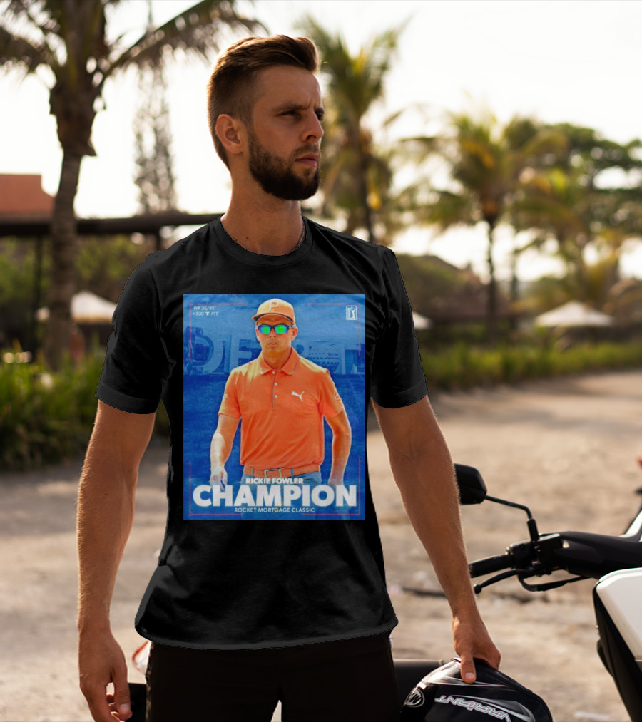 WK 36/45 Rickie Fowler Champion Rocket Mortgage Classic T-Shirt