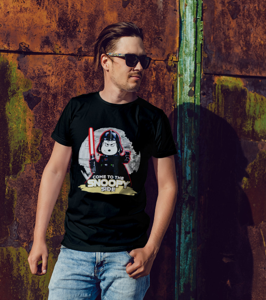 Come To The Snoopy Side Darth Vader Mashup T-Shirt