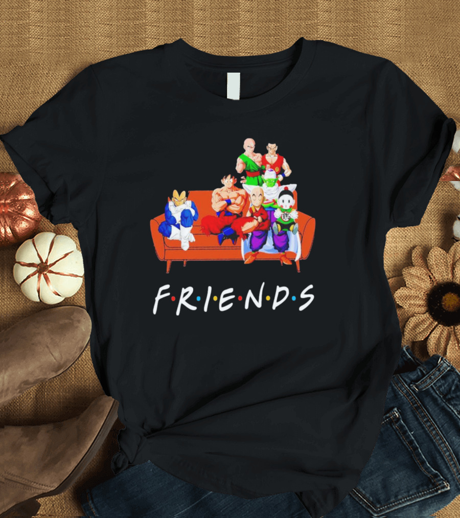 Dragon Ball Z Friends Couch Characters T-Shirt