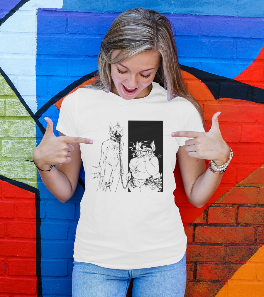 The Muzzle Furry Chain Anthro Duo T-Shirt