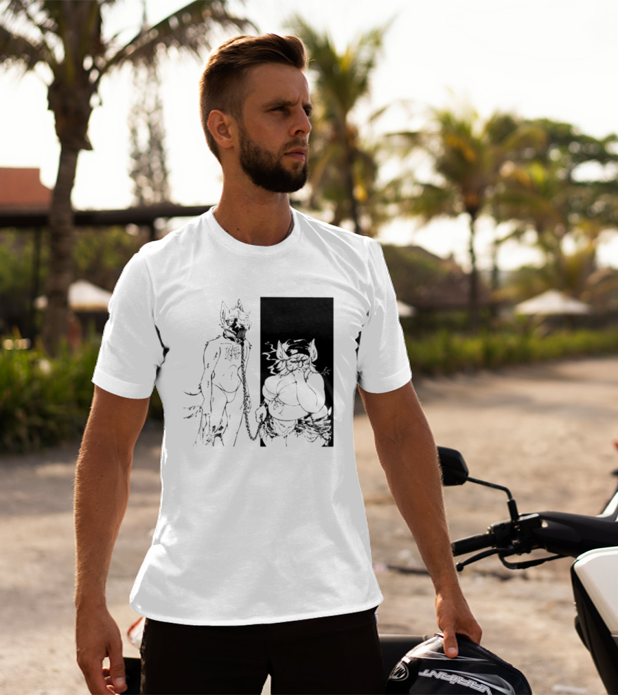 The Muzzle Furry Chain Anthro Duo T-Shirt