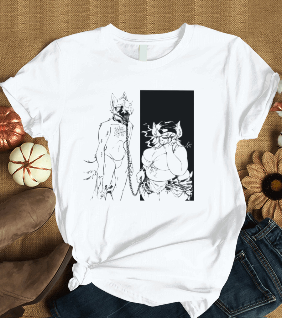 The Muzzle Furry Chain Anthro Duo T-Shirt