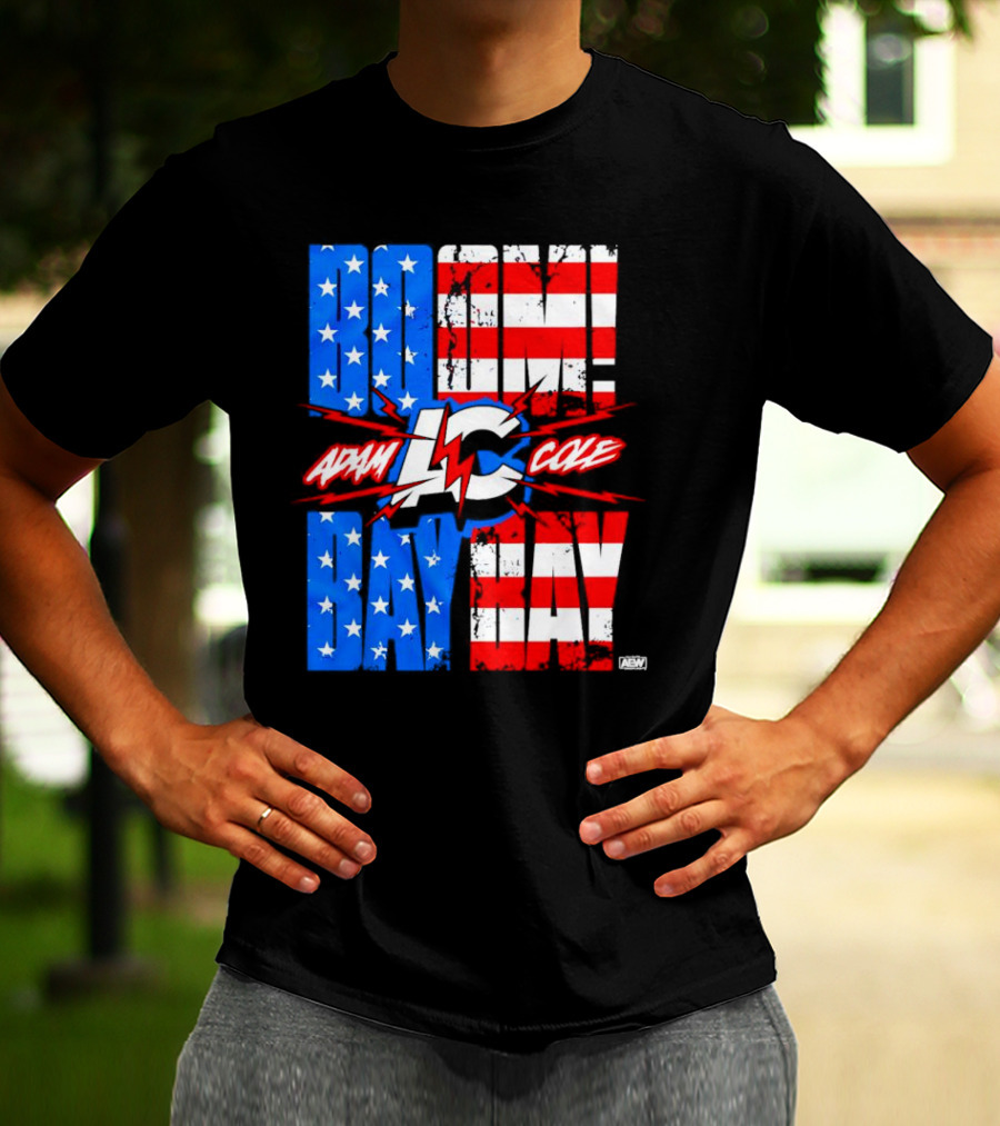 Adam Cole Boom Bay Bay American Flag AEW T-Shirt