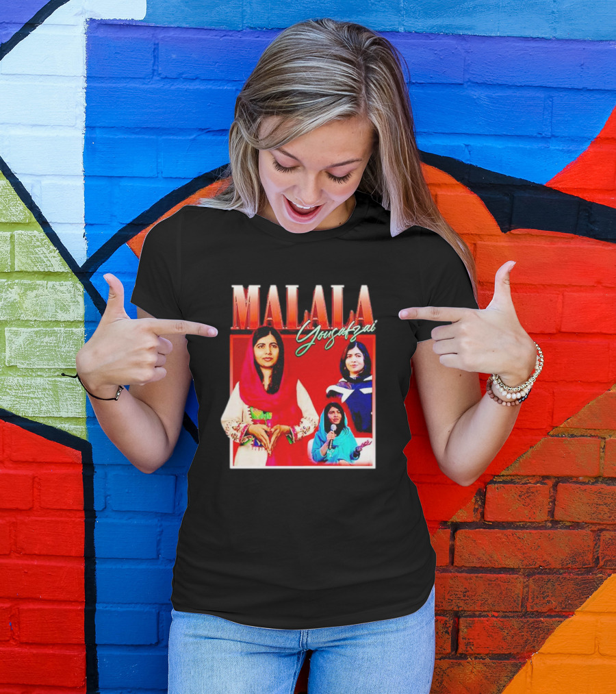Malala Yousafzai Inspirational Collage T-Shirt