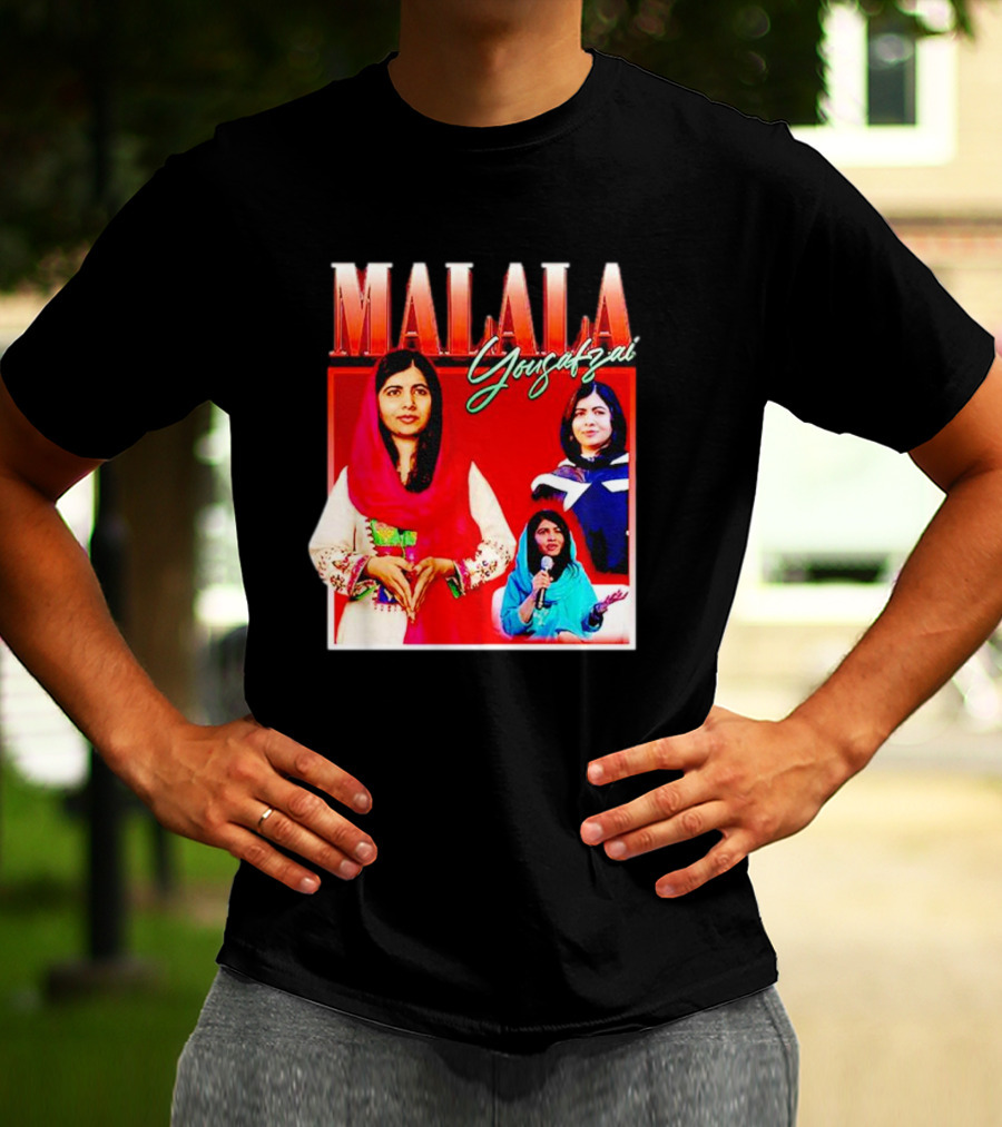 Malala Yousafzai Inspirational Collage T-Shirt
