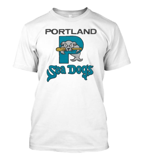 Portland Sea Dogs Baseball Bat T-Shirt