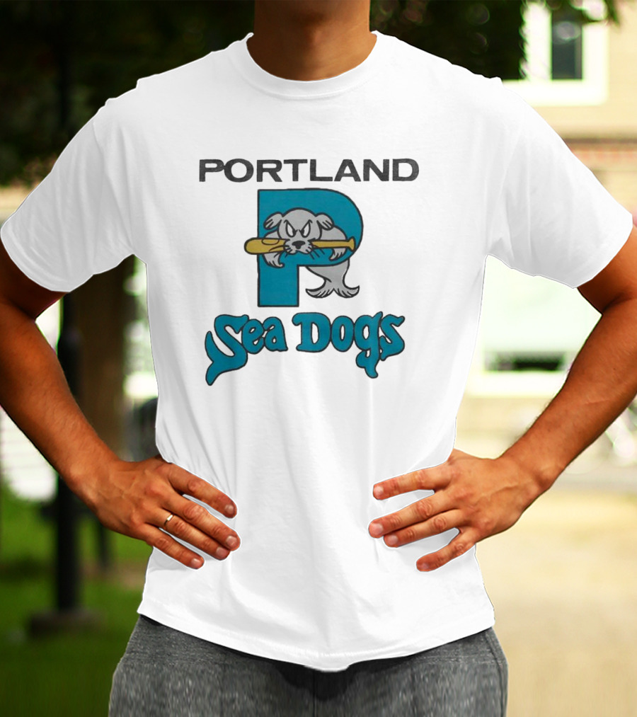 Portland Sea Dogs Baseball Bat T-Shirt