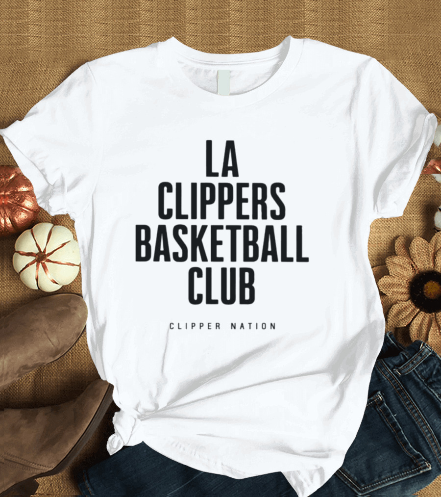 LA Clippers Basketball Club Clipper Nation Team Supporters T-Shirt