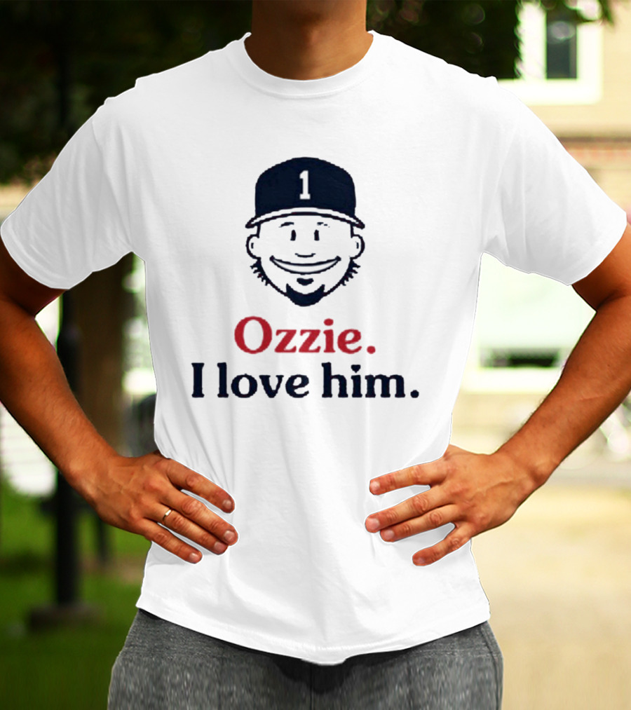 Ozzie #1 I Love Him Baseball Cap Image T-Shirt