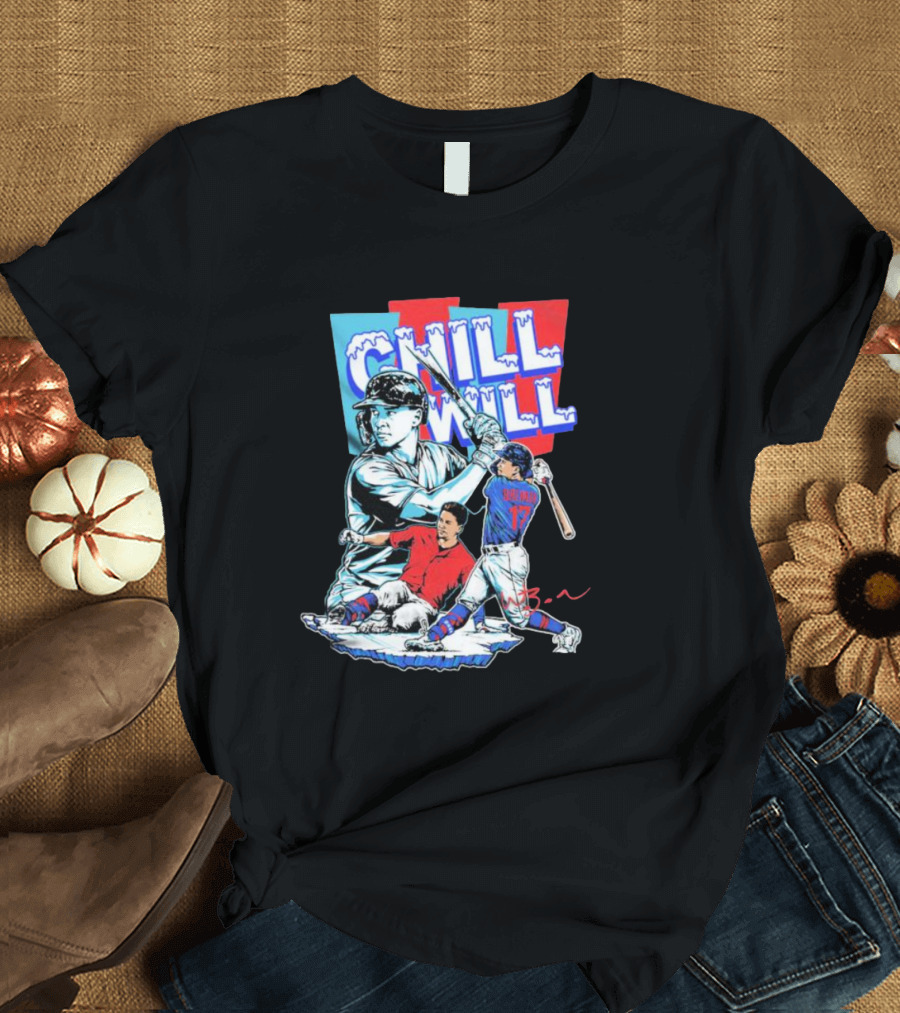Will Brennan Chill Will Baseball Ice Themed T-Shirt