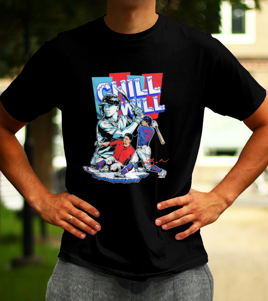 Will Brennan Chill Will Baseball Ice Themed T-Shirt