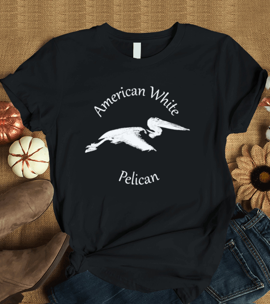 American White Pelican Bird T-Shirt