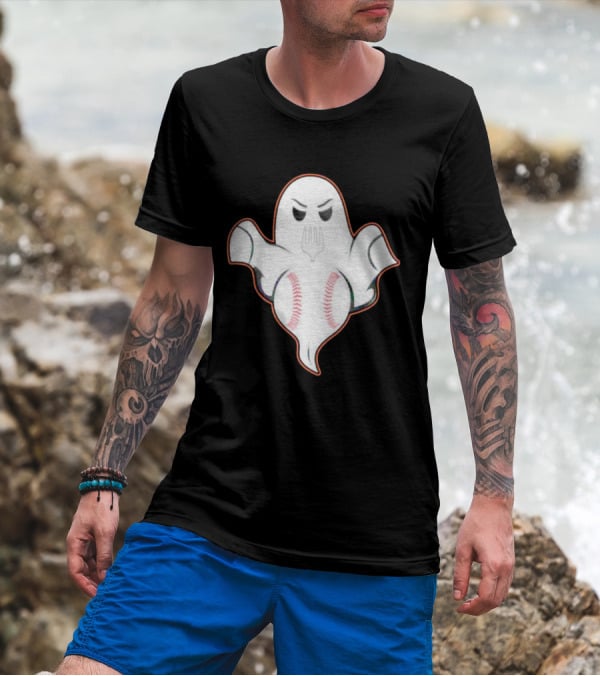 Ghost Forkball Baseball Spirit T-Shirt