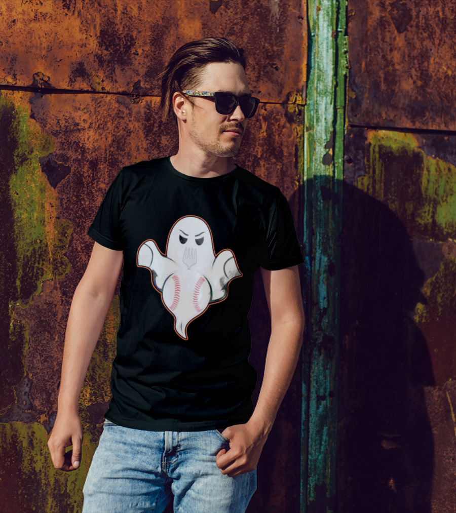 Ghost Forkball Baseball Spirit T-Shirt