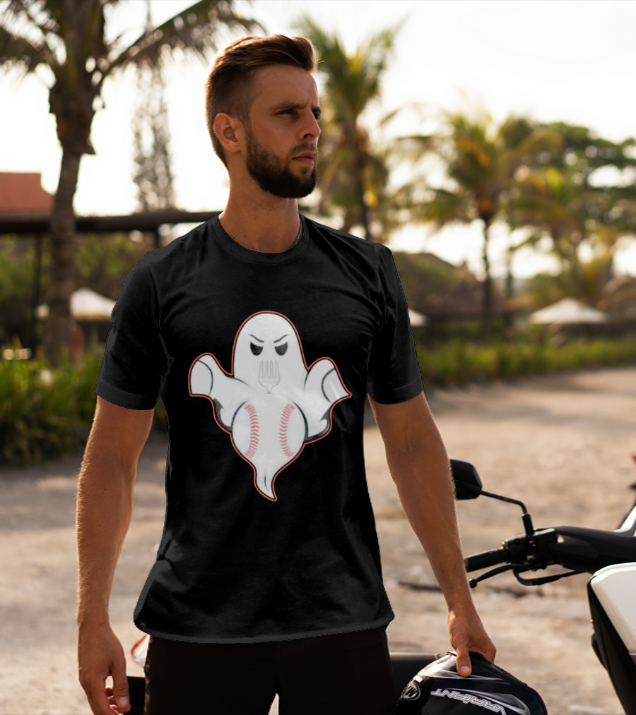 Ghost Forkball Baseball Spirit T-Shirt