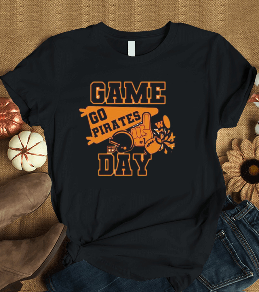 Game Day Go Pirates Football Fan Gear T-Shirt