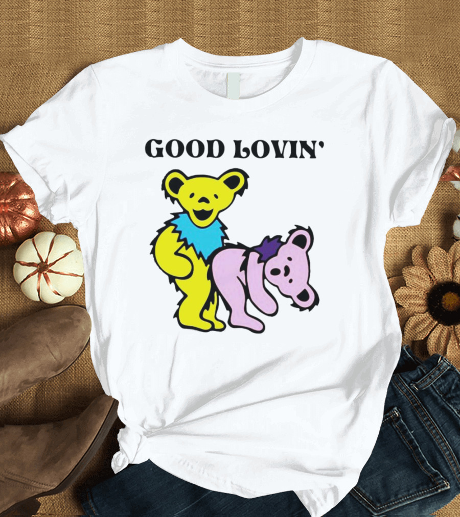 Grateful Dead Bears Good Lovin' Featuring Iconic Dancing Bears T-Shirt