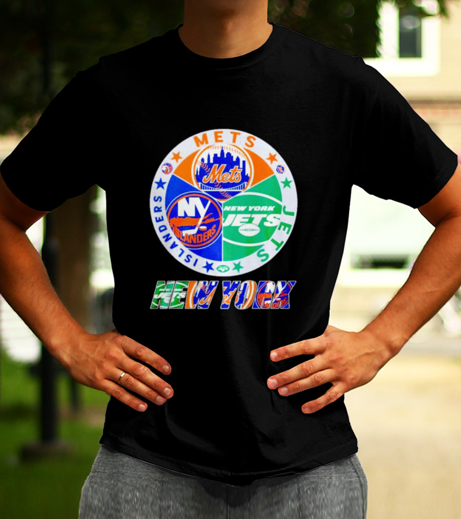NEW YORK METS ISLANDERS JETS SPORTS TEAM T-Shirt