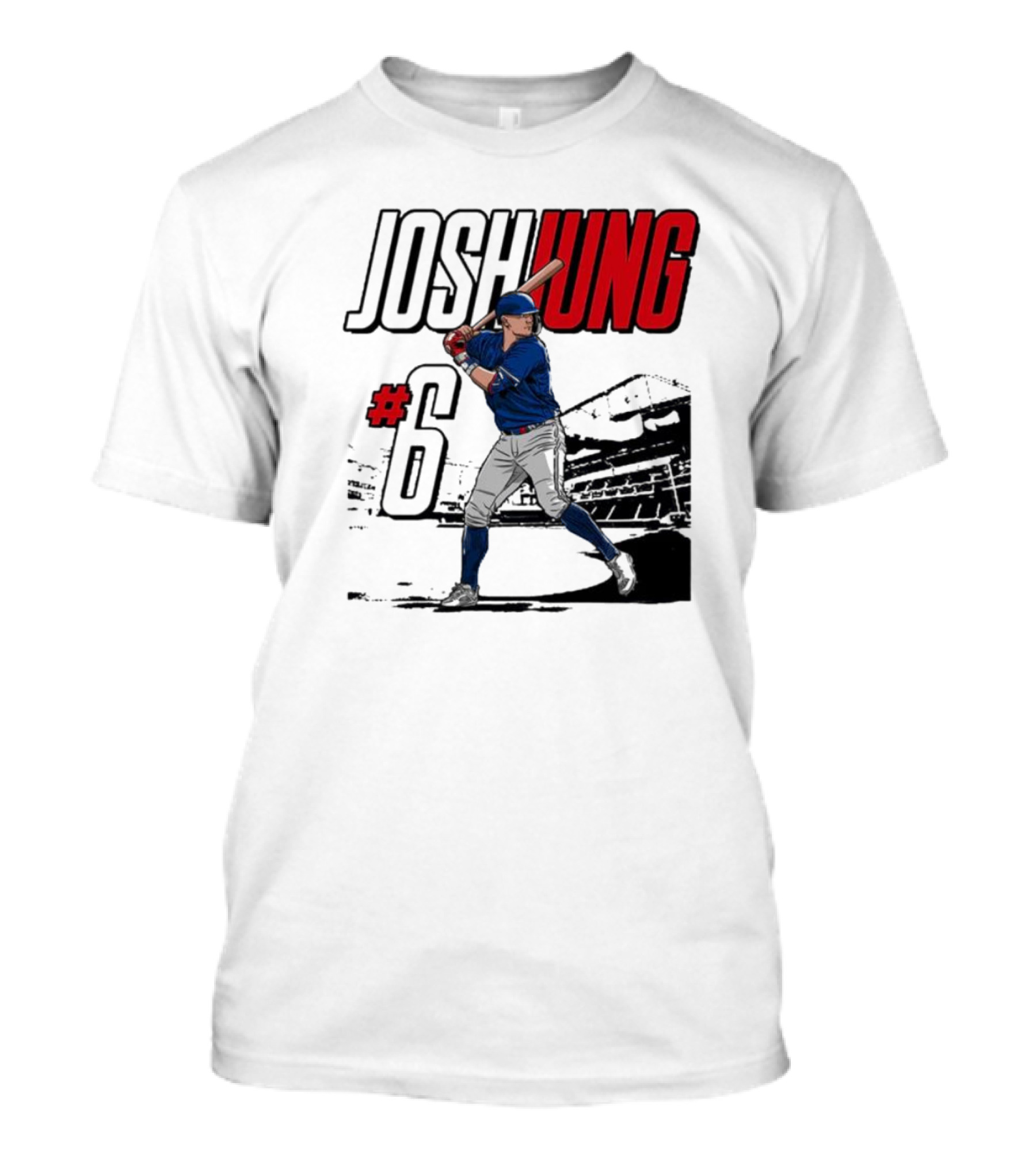 Josh Jung #6 Texas Baseball MVP Player T-Shirt