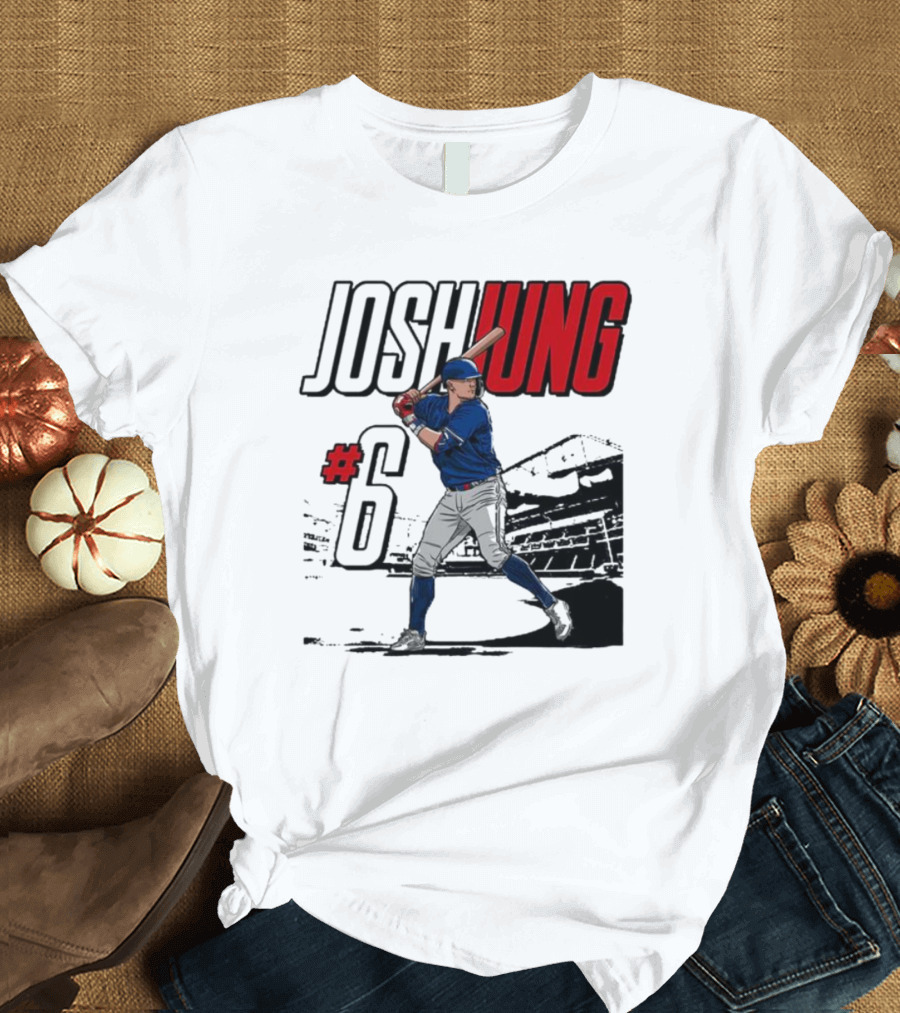 Josh Jung #6 Texas Baseball MVP Player T-Shirt