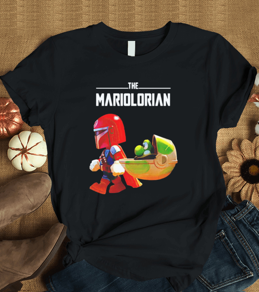 The Mandalorian And Super Mario The Mariolorian Yoshi T-Shirt
