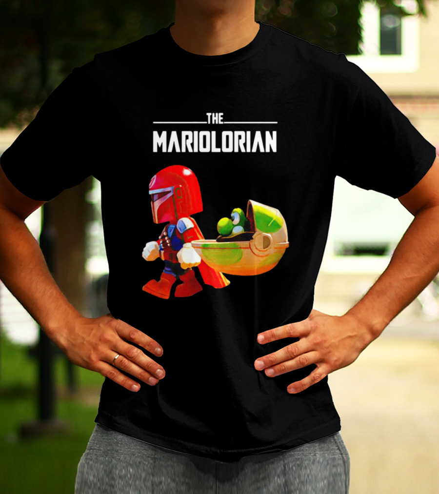 The Mandalorian And Super Mario The Mariolorian Yoshi T-Shirt