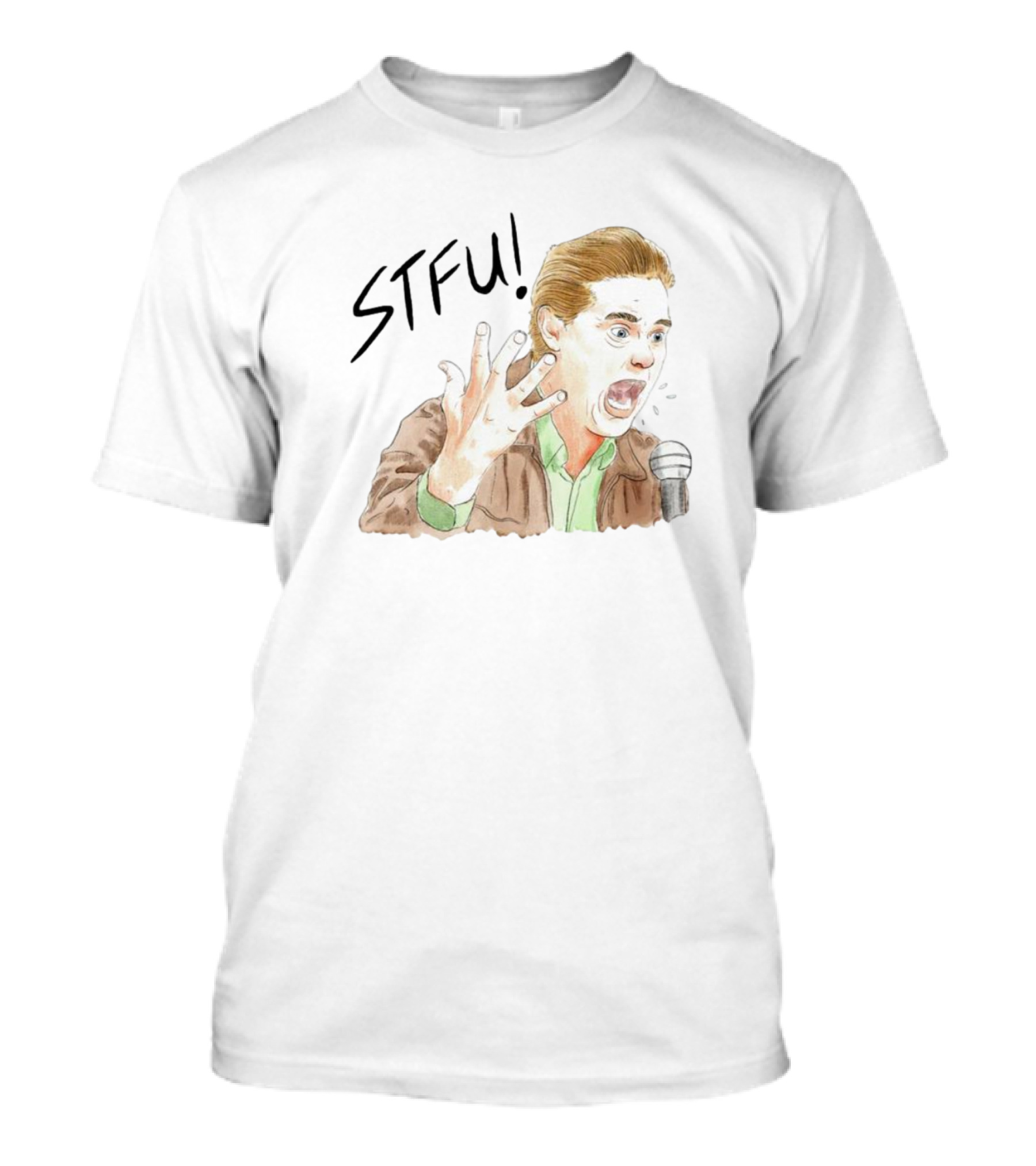 STFU Tim Heidecker Microphone Shouting T-Shirt