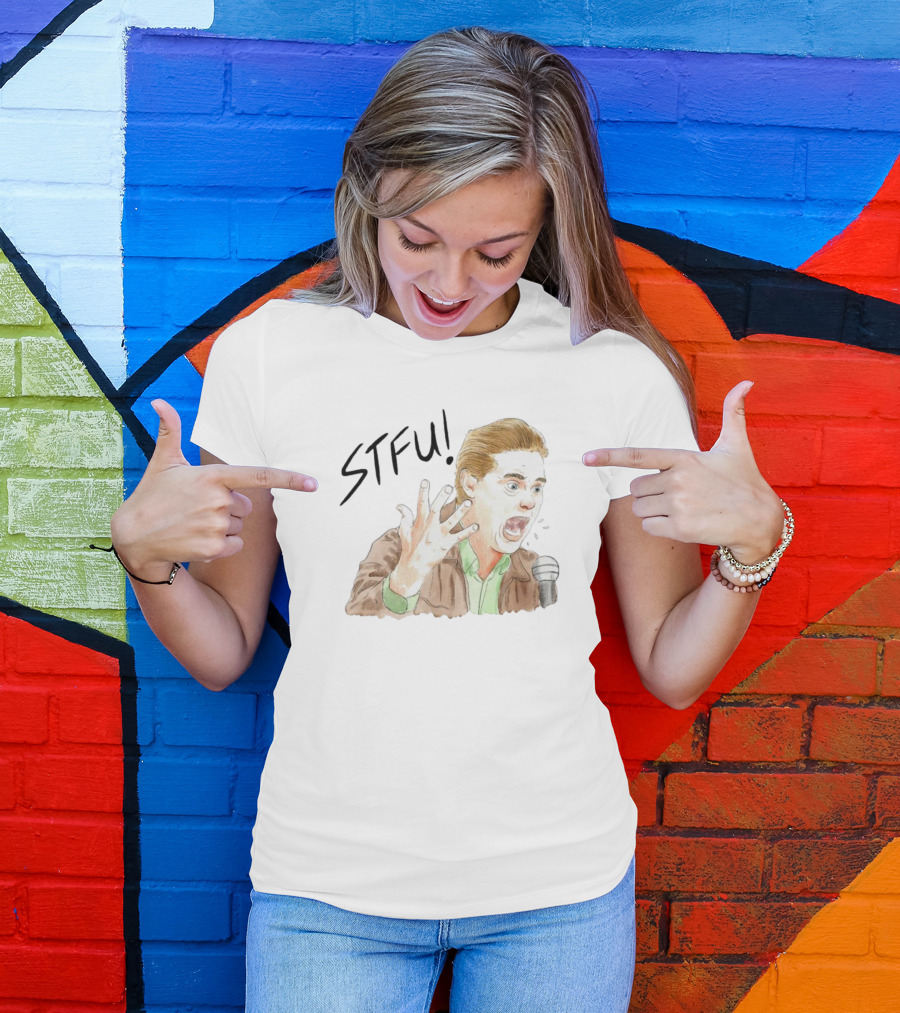 STFU Tim Heidecker Microphone Shouting T-Shirt
