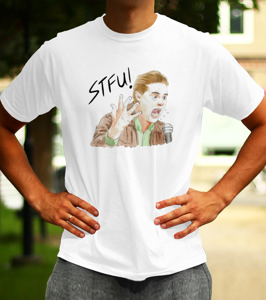 STFU Tim Heidecker Microphone Shouting T-Shirt