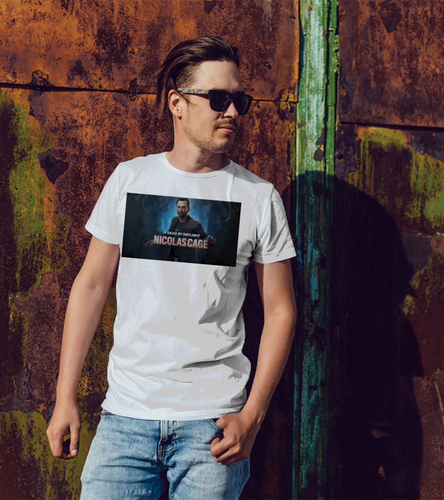 Dead By Daylight Nicolas Cage Survivor Character T-Shirt