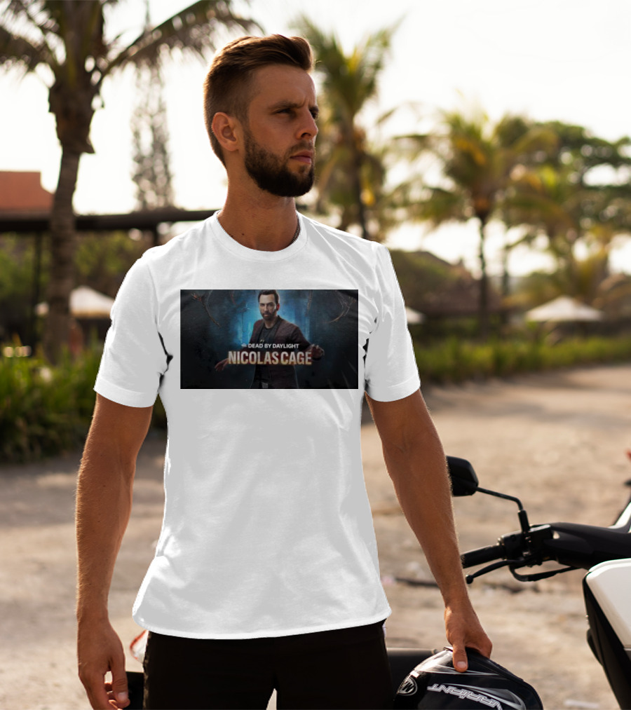 Dead By Daylight Nicolas Cage Survivor Character T-Shirt