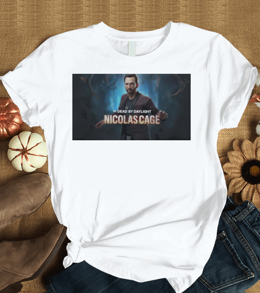 Dead By Daylight Nicolas Cage Survivor Character T-Shirt