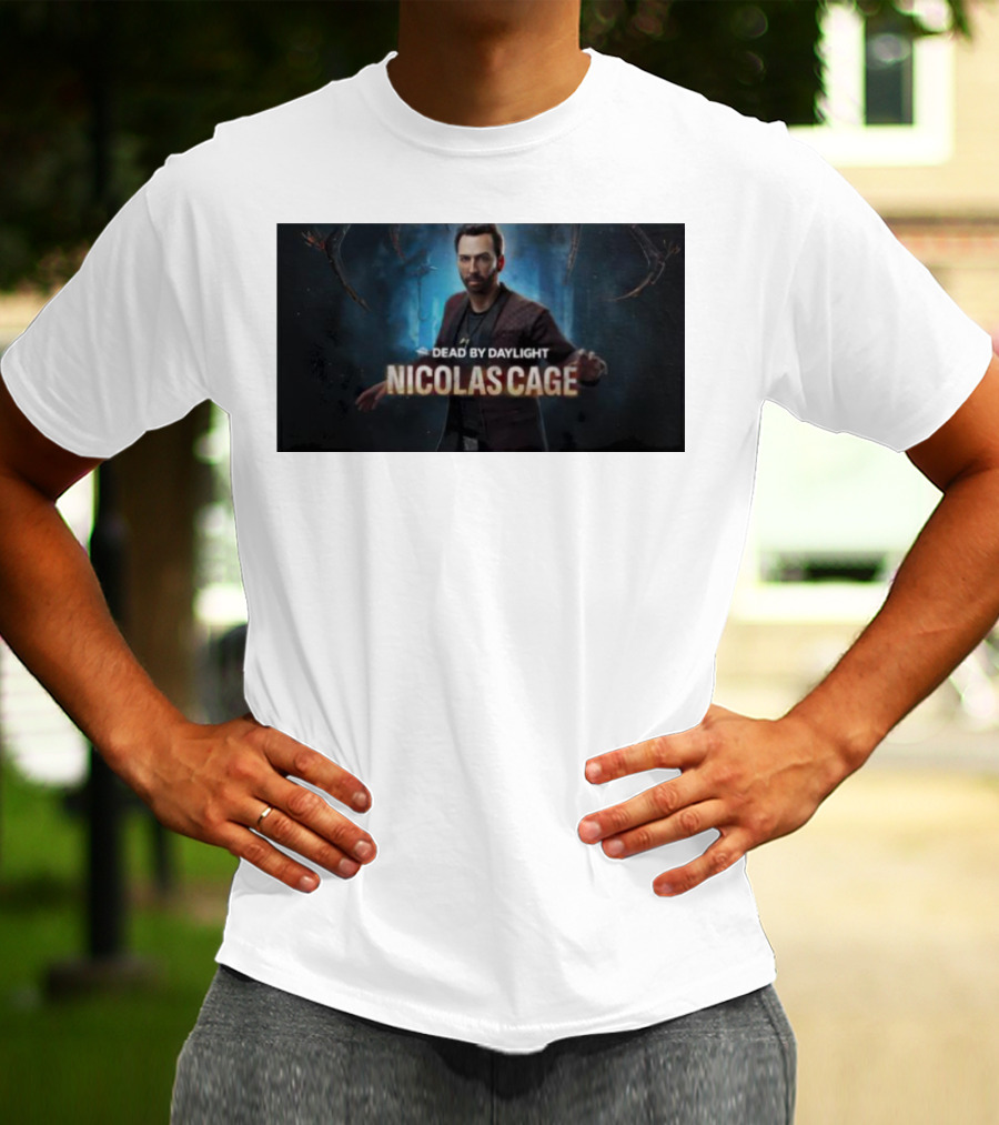 Dead By Daylight Nicolas Cage Survivor Character T-Shirt