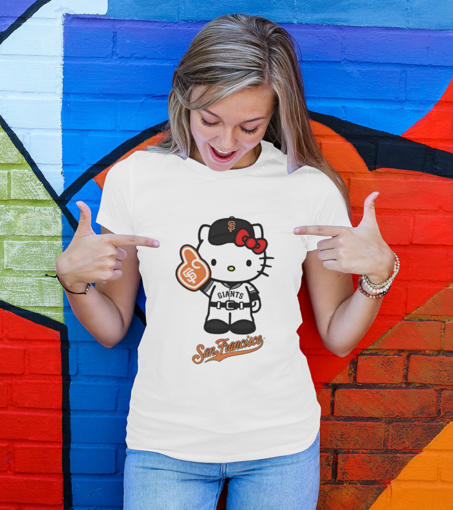 San Francisco Giants Hello Kitty Foam Finger T-Shirt