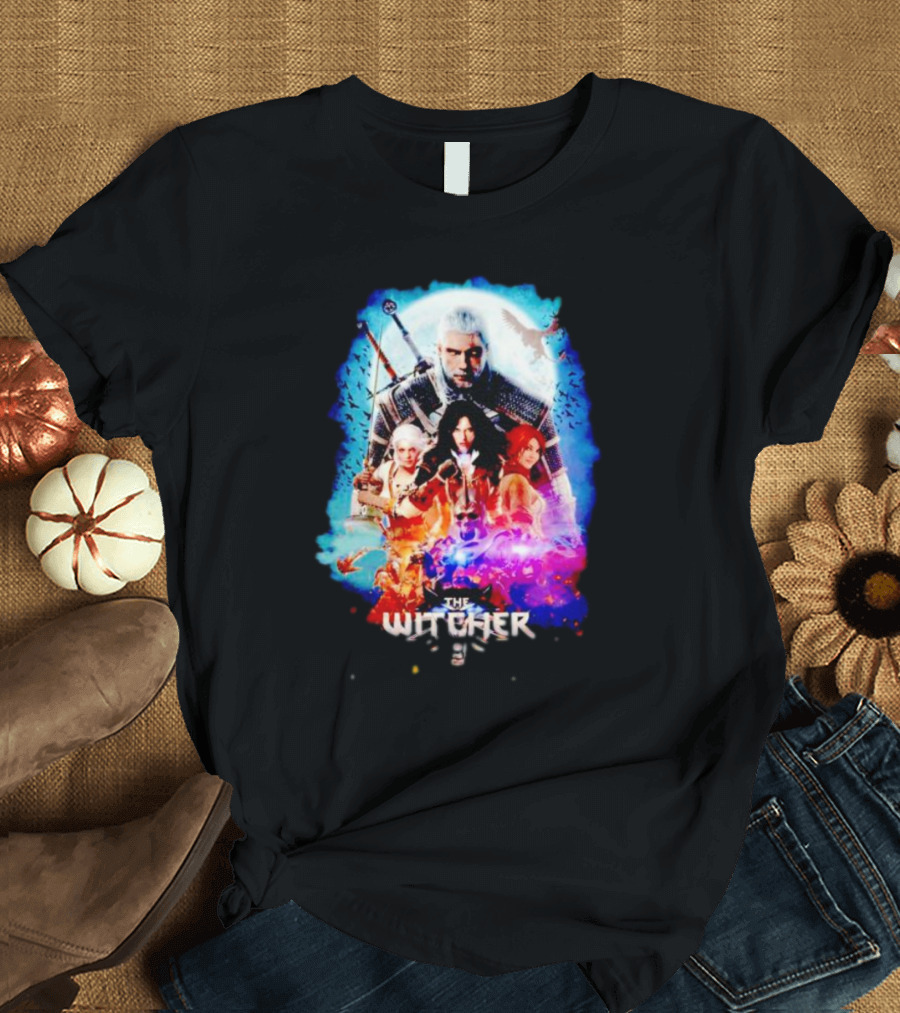 The Witcher Geralt Ciri Yennefer Triss Fantasy T-Shirt