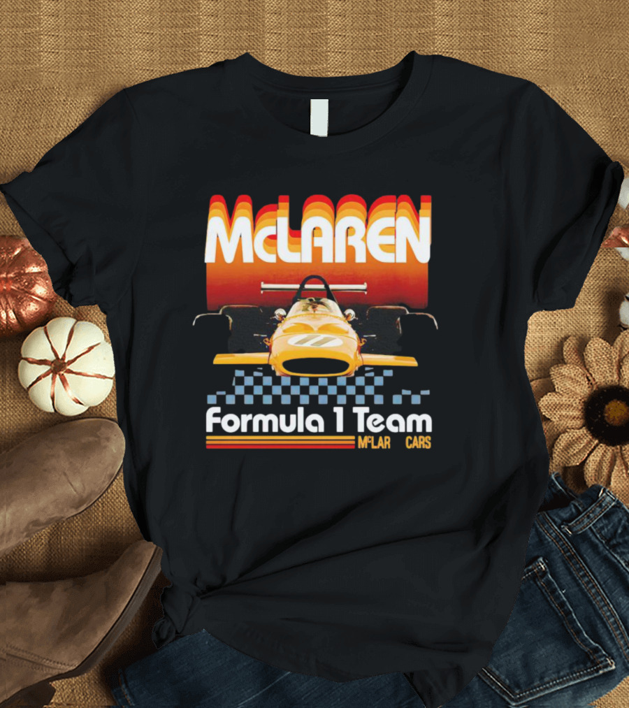 McLaren Formula 1 Team 1970s Racing Car T-Shirt