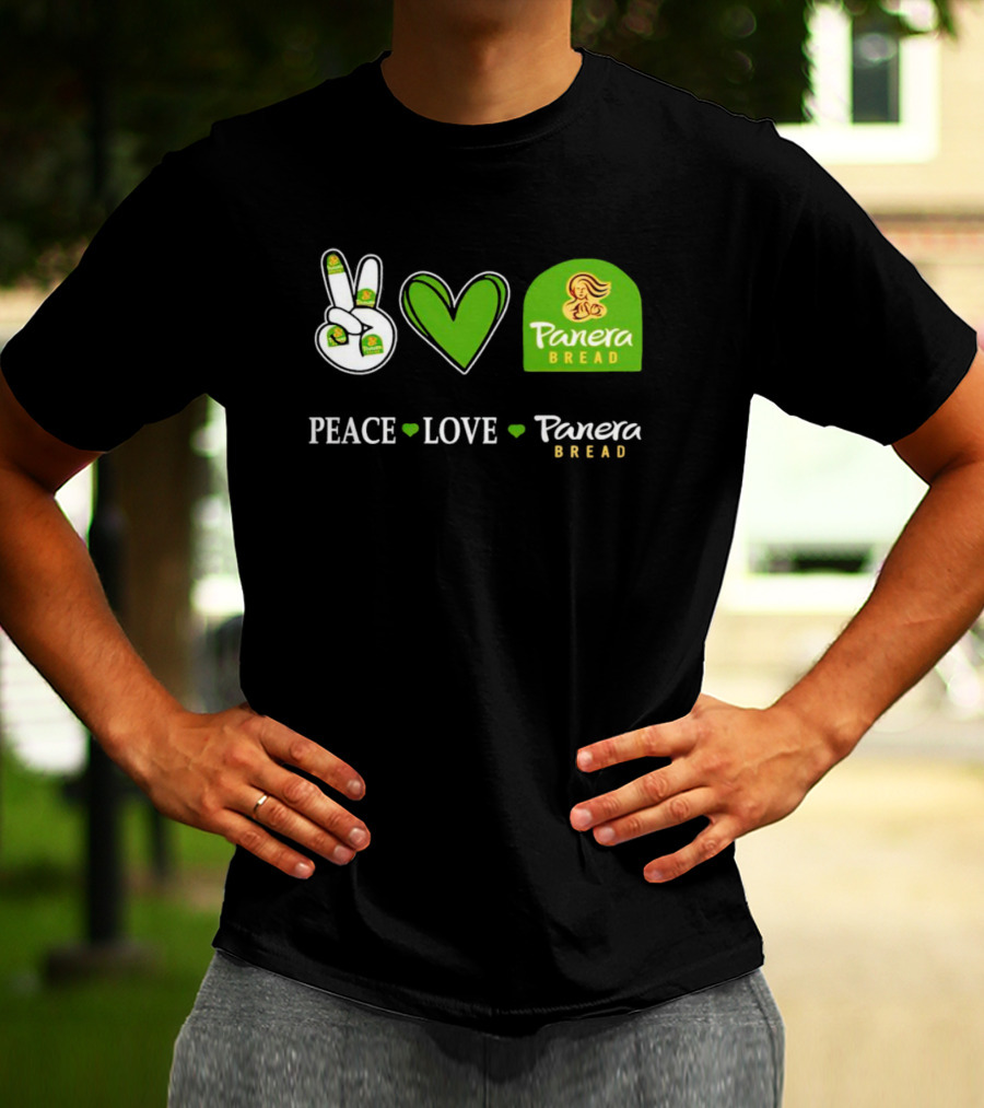 Peace Love Panera Bread Heart T-Shirt