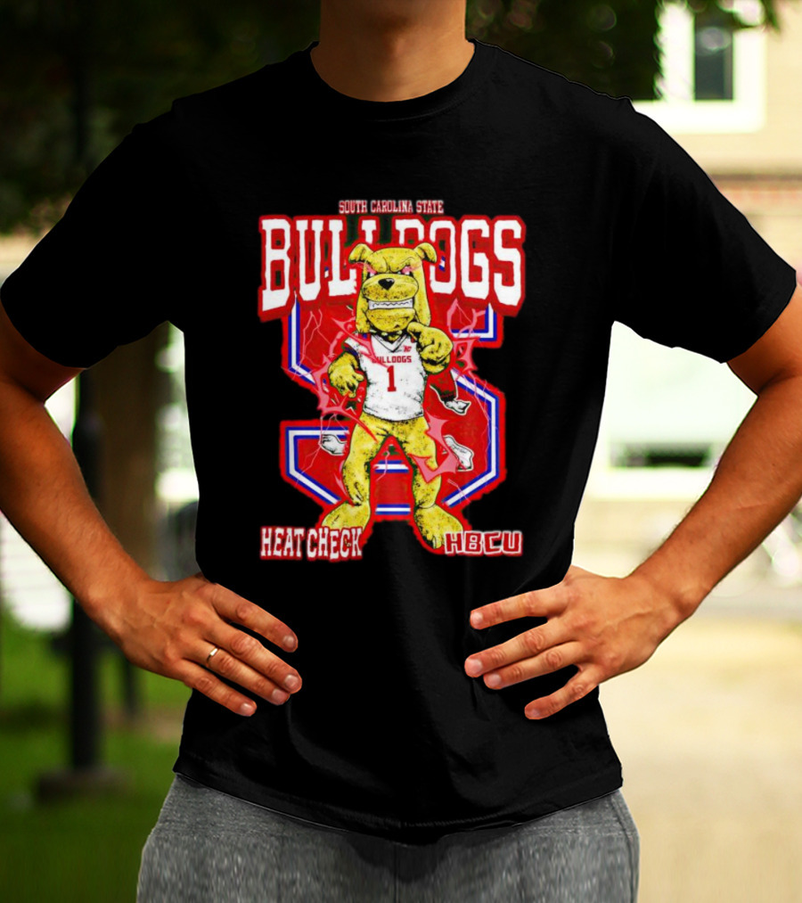 South Carolina State Bulldogs Heat Check HBCU Sports Mascot T-Shirt